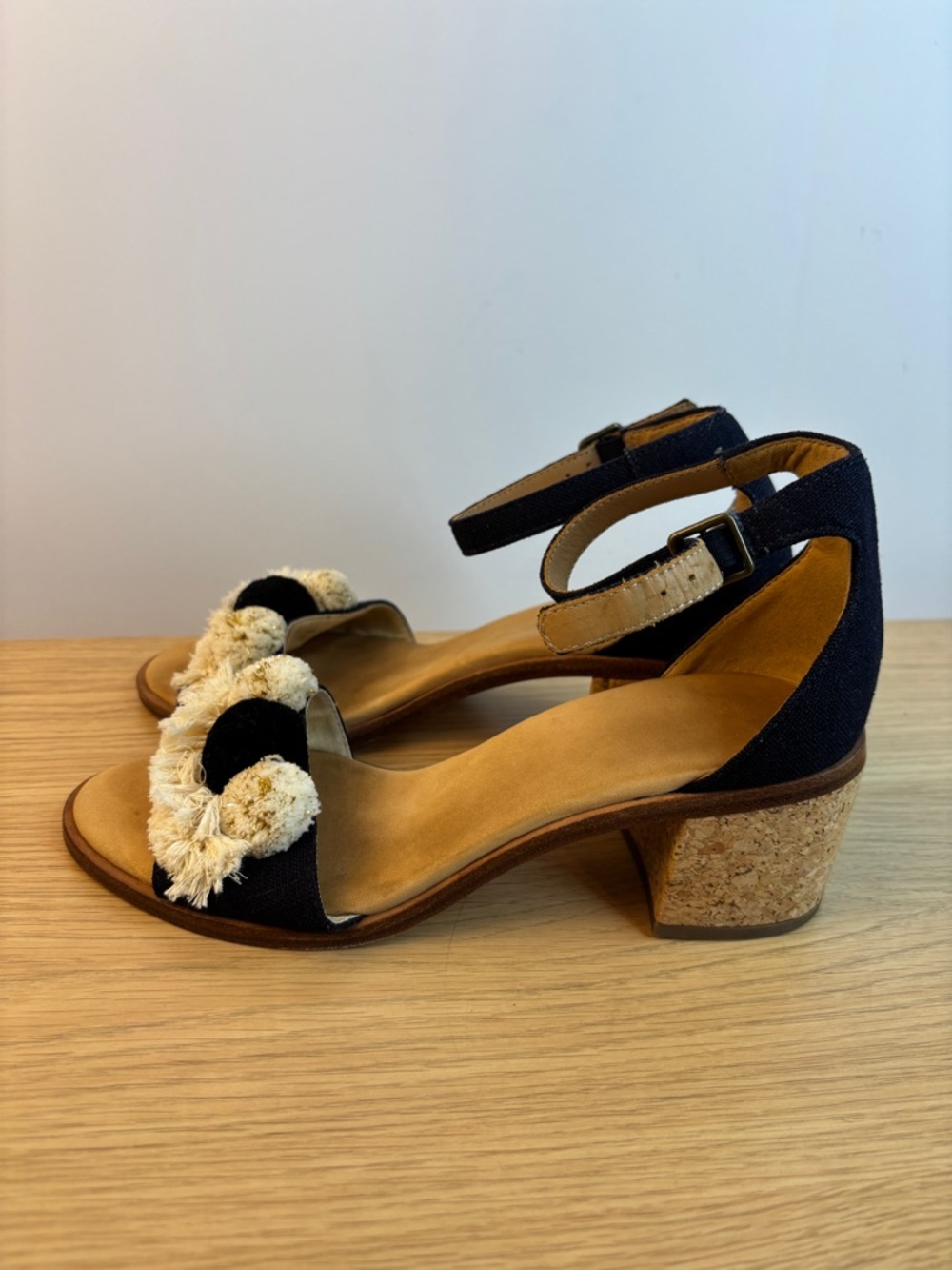 Soludos Capri Pom Pom Heel sandals Woman’s 7.5 - Picture 3 of 10